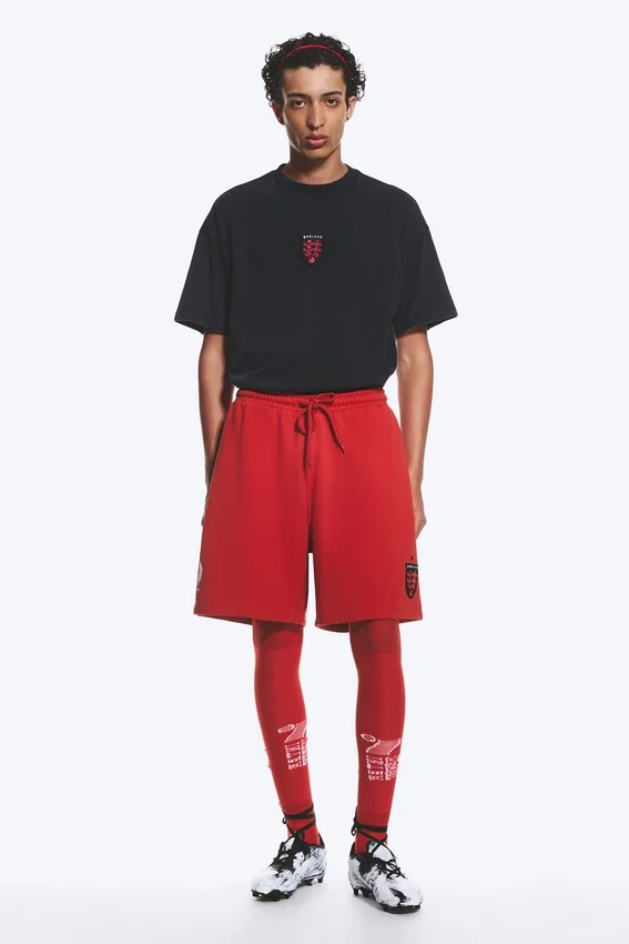Toffs Relaxed Jersey Football Shorts – Bright Red Toffs Relaxed Jersey Football Shorts – Bright Red