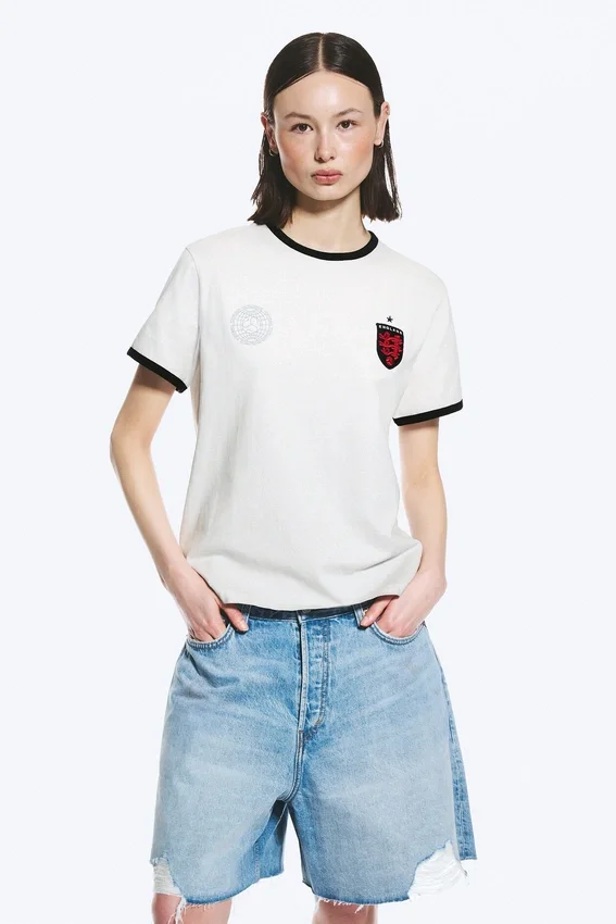 Toffs Slim Fit Football Tee – White Toffs Slim Fit Football Tee – White