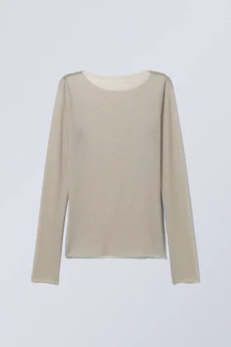 Transparent Long Sleeve – Light Grey