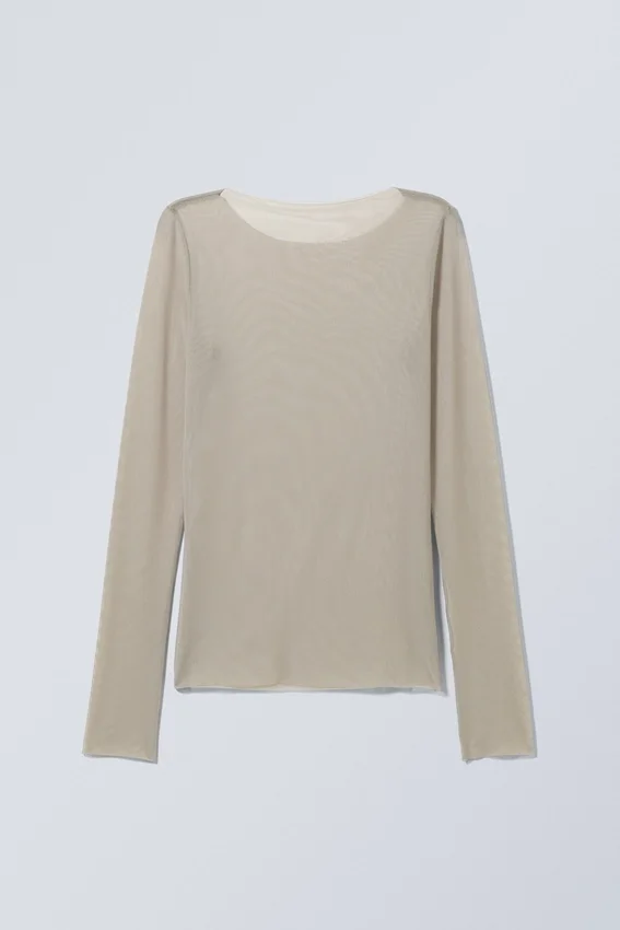 Transparent Long Sleeve – Light Grey Transparent Long Sleeve – Light Grey