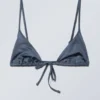 Triangle Bikini Top – Blue Shimmer