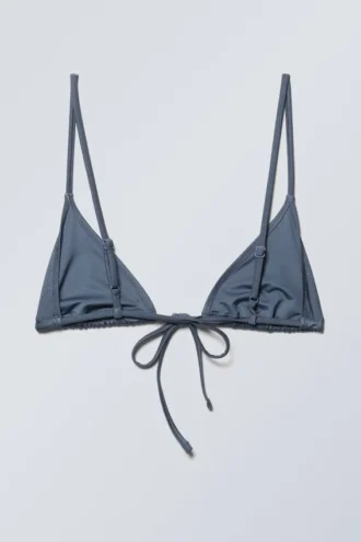 Triangle Bikini Top – Blue Shimmer