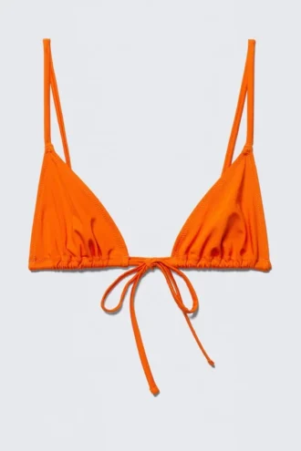 Triangle Bikini Top – Bright Orange