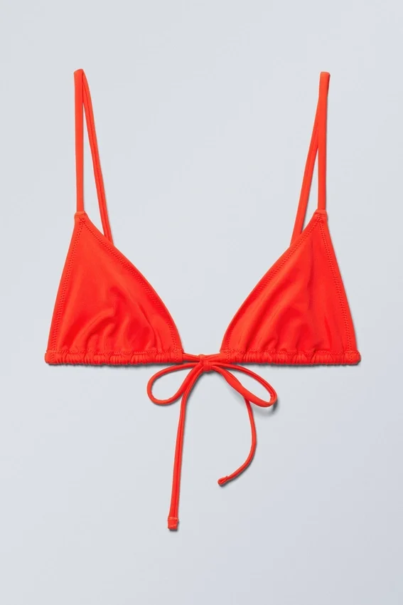 Triangle Bikini Top – Bright Orange Triangle Bikini Top – Bright Orange