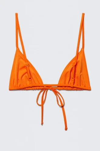 Triangle Bikini Top – Bright Orange
