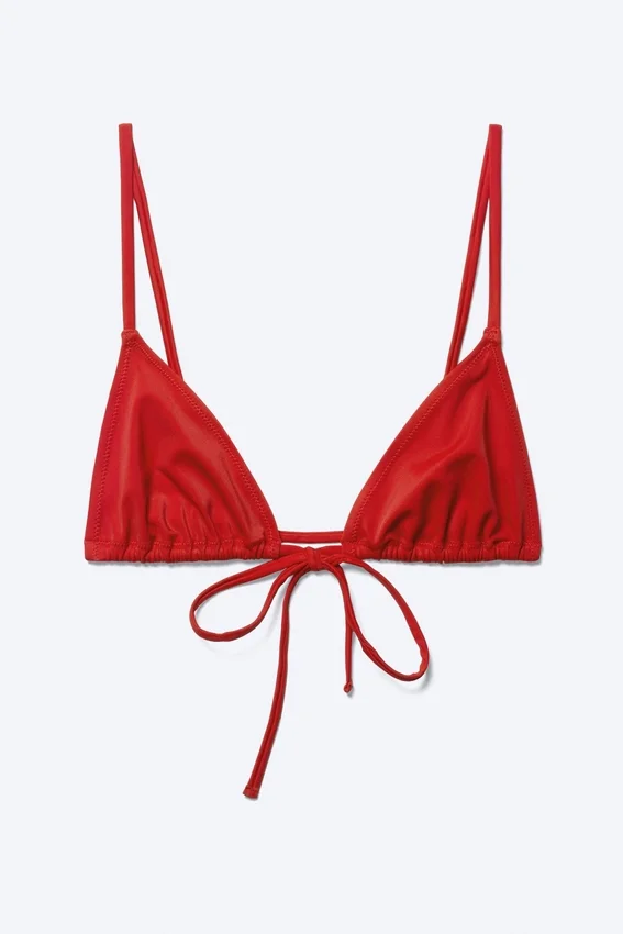 Triangle Bikini Top – Bright Red Triangle Bikini Top – Bright Red