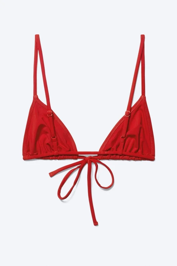 Triangle Bikini Top – Bright Red Triangle Bikini Top – Bright Red