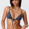 Triangle Bikini Top – Dark Blue Triangle Bikini Top – Dark Blue