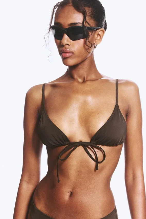 Triangle Bikini Top – Dark Brown Triangle Bikini Top – Dark Brown