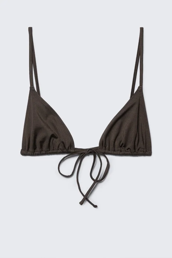 Triangle Bikini Top – Dark Brown Triangle Bikini Top – Dark Brown