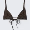 Triangle Bikini Top – Dark Brown Triangle Bikini Top – Dark Brown