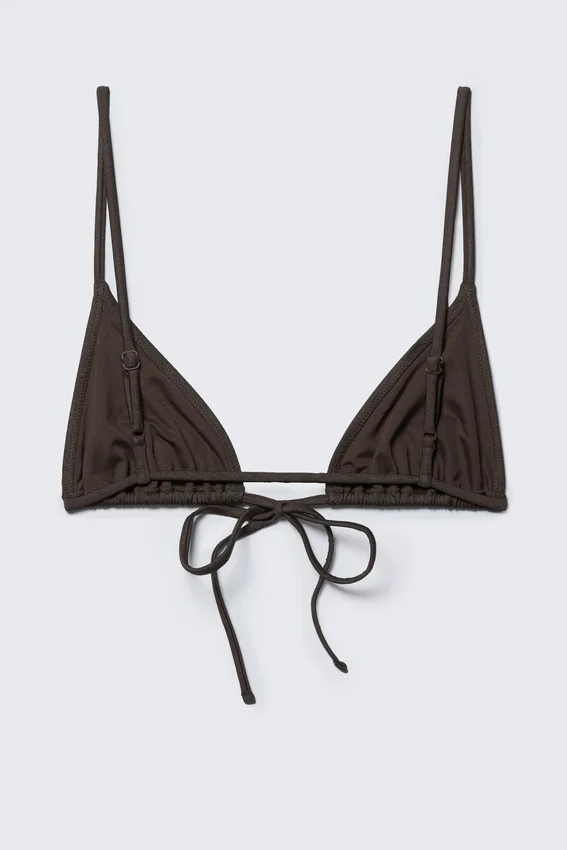 Triangle Bikini Top – Dark Brown Triangle Bikini Top – Dark Brown