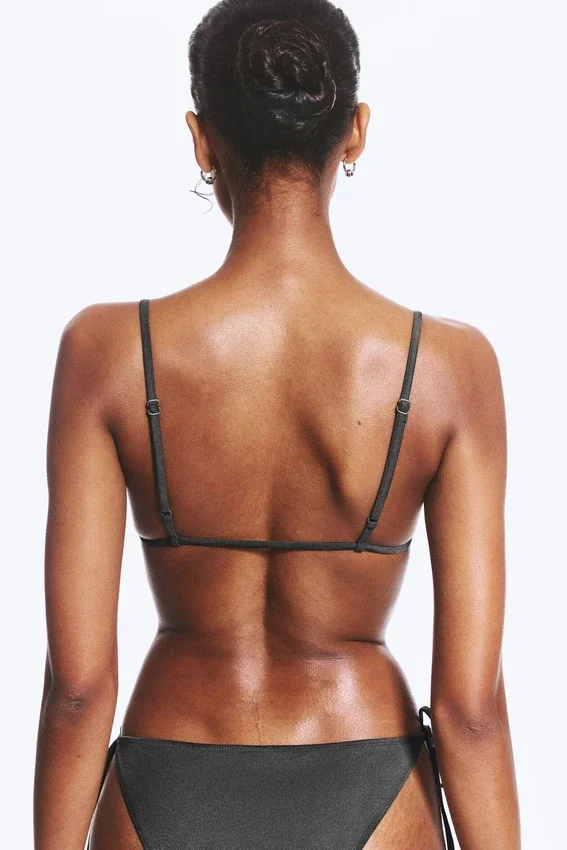 Triangle Bikini Top – Dark Grey Triangle Bikini Top – Dark Grey