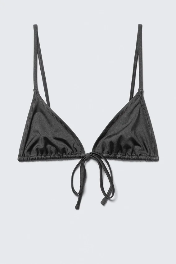 Triangle Bikini Top – Dark Grey Triangle Bikini Top – Dark Grey