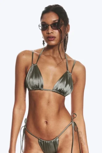Triangle Bikini Top – Dusty Grey