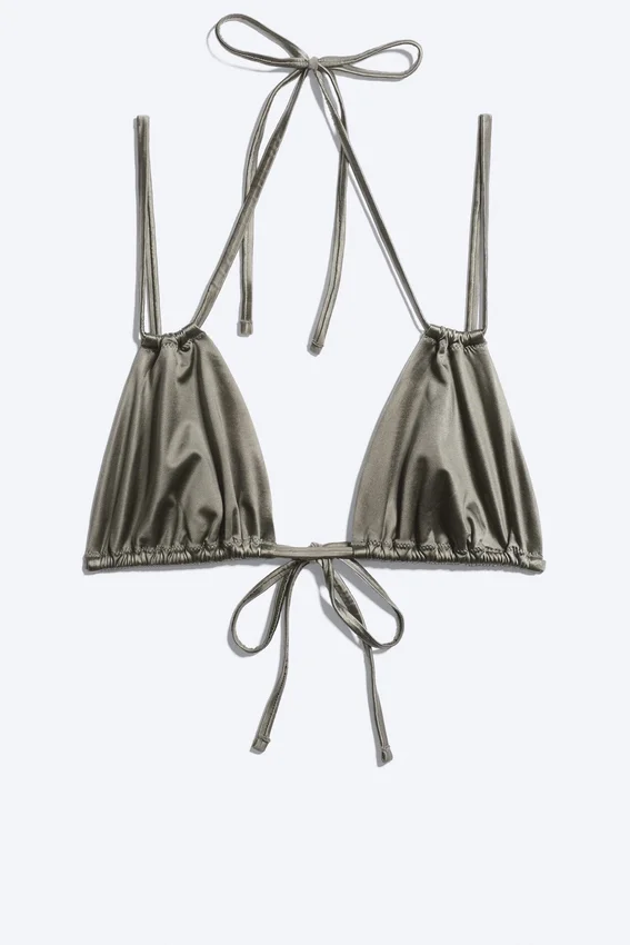 Triangle Bikini Top – Dusty Grey Triangle Bikini Top – Dusty Grey