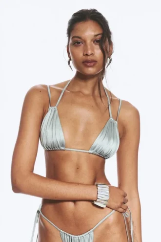Triangle Bikini Top – Dusty Light Grey