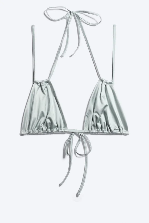 Triangle Bikini Top – Dusty Light Grey Triangle Bikini Top – Dusty Light Grey