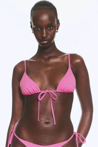 Triangle Bikini Top – Pink