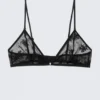 Triangle Lace Bra – Black Triangle Lace Bra – Black