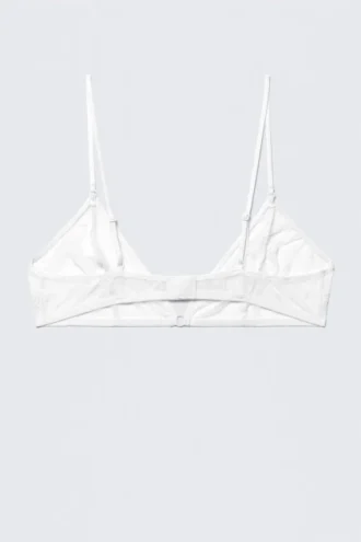 Triangle Lace Bra – White Lace