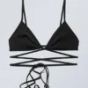 Triangle Wrap-Around Bikini Top – Black Triangle Wrap-Around Bikini Top – Black