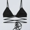 Triangle Wrap-Around Bikini Top – Black Triangle Wrap-Around Bikini Top – Black