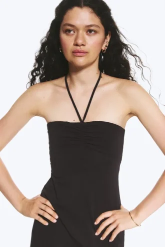 Tube Mini Dress – Dark Brown