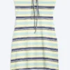 Tube Mini Dress – Striped Blue/Green/Yellow Tube Mini Dress – Striped Blue/Green/Yellow