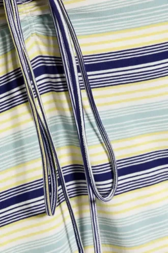 Tube Mini Dress – Striped Blue/Green/Yellow