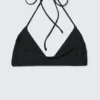 Turn Halter Bikini Top – Black Turn Halter Bikini Top – Black