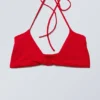 Turn Halter Bikini Top – Bright Red Turn Halter Bikini Top – Bright Red