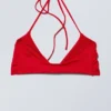 Turn Halter Bikini Top – Bright Red Turn Halter Bikini Top – Bright Red