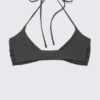 Turn Halter Bikini Top – Dark Grey Turn Halter Bikini Top – Dark Grey