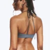 Turn Halter Bikini Top – Dusty Blue – Shimmer Turn Halter Bikini Top – Dusty Blue – Shimmer