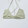 Turn Halter Bikini Top – Light Dusty Khaki Turn Halter Bikini Top – Light Dusty Khaki