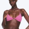 Turn Halter Bikini Top – Pink