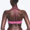 Turn Halter Bikini Top – Pink