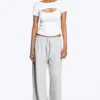 Turned Terry Trousers – Light Dusty Grey Melange Turned Terry Trousers – Light Dusty Grey Melange