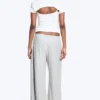 Turned Terry Trousers – Light Dusty Grey Melange Turned Terry Trousers – Light Dusty Grey Melange