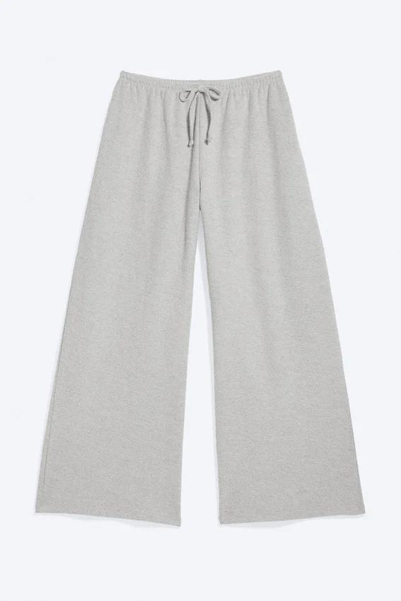 Turned Terry Trousers – Light Dusty Grey Melange Turned Terry Trousers – Light Dusty Grey Melange