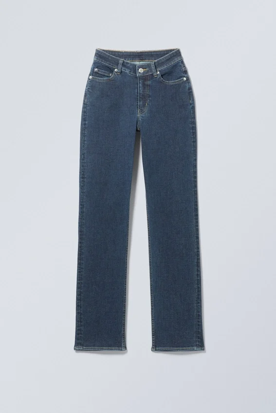 Twig Curve Mid Rise Slim Straight Jeans – Sapphire Blue – Dark Blue Twig Curve Mid Rise Slim Straight Jeans – Sapphire Blue – Dark Blue
