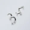 Twisted Swirly Earrings – Silver-Coloured Twisted Swirly Earrings – Silver-Coloured