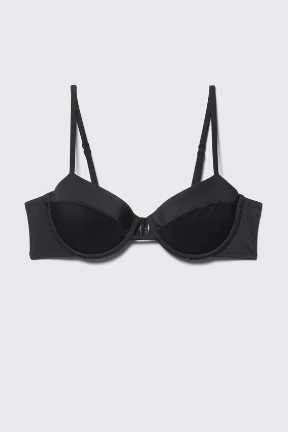 Underwired Padded Bikini Top – Black Underwired Padded Bikini Top – Black