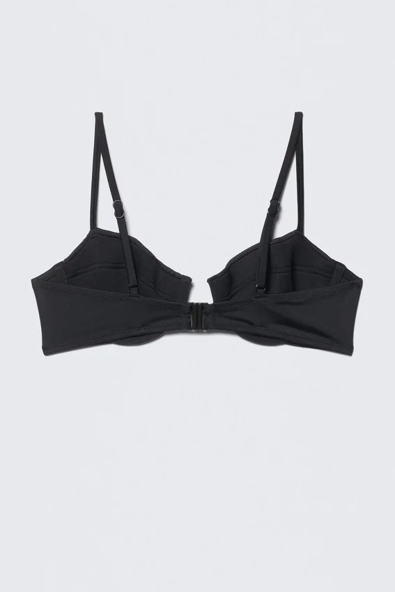 Underwired Padded Bikini Top – Black Underwired Padded Bikini Top – Black