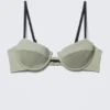 Underwired Padded Bikini Top – Light Khaki Green Underwired Padded Bikini Top – Light Khaki Green