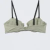 Underwired Padded Bikini Top – Light Khaki Green Underwired Padded Bikini Top – Light Khaki Green