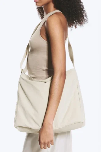 Unisex Canvas Shoulder Bag – Light Mole