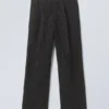 Uno Loose Linen Suit Trouser – Black Pinstripe Uno Loose Linen Suit Trouser – Black Pinstripe