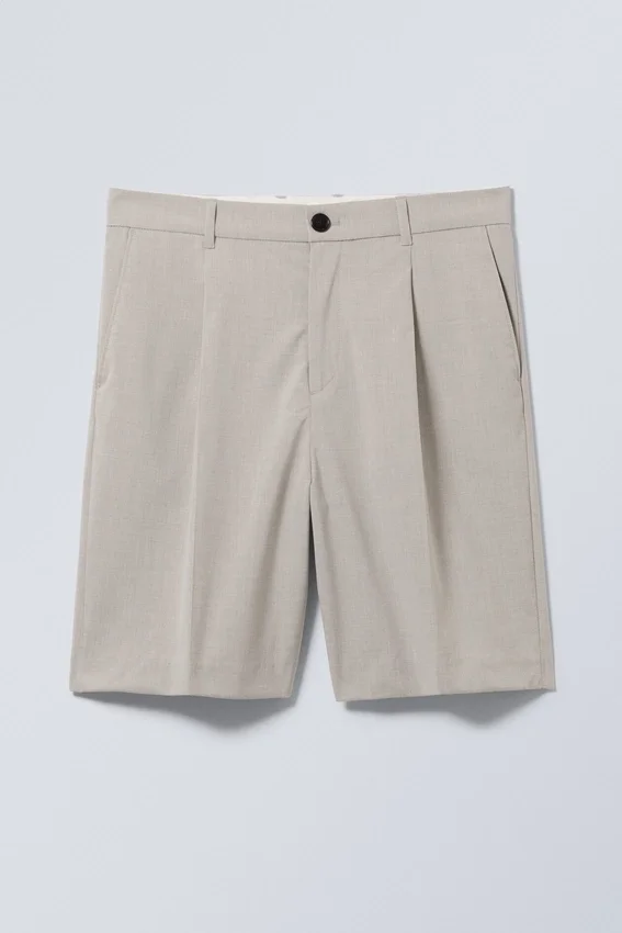Uno Loose Suit Shorts – Ecru Uno Loose Suit Shorts – Ecru